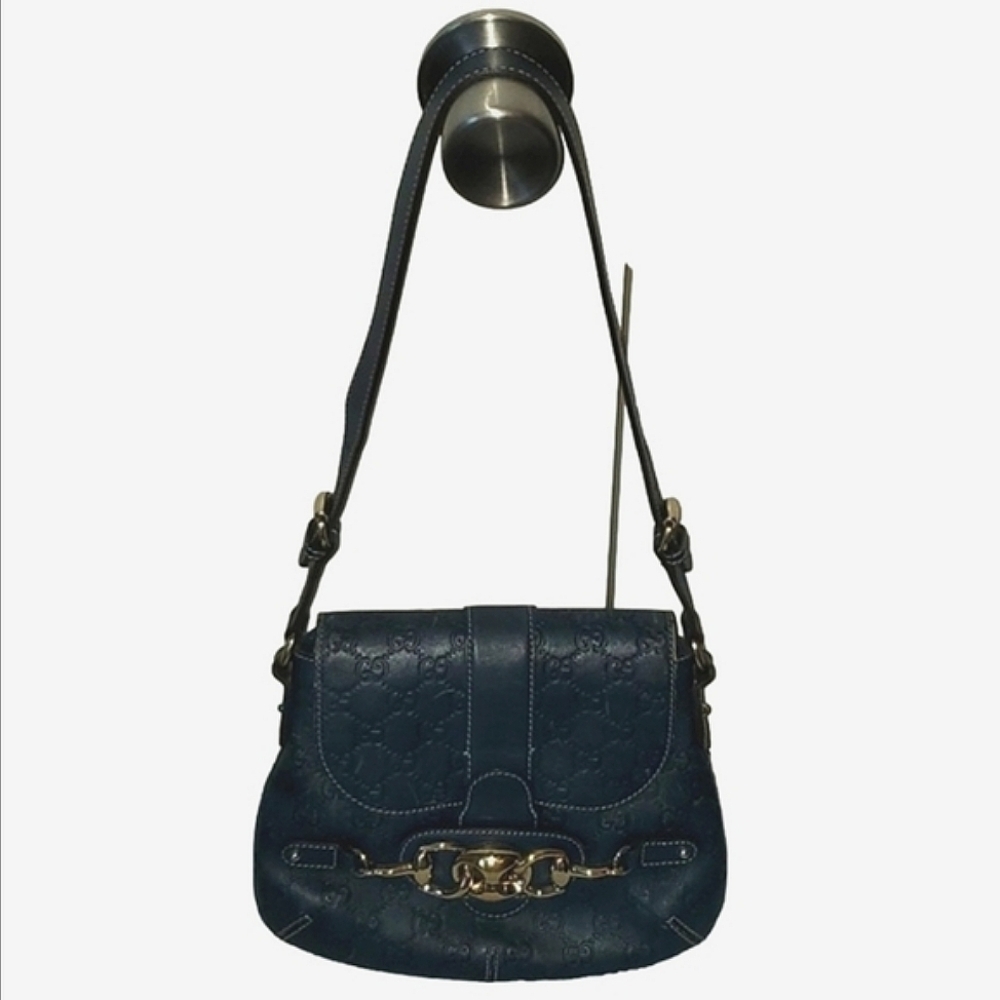 Gucci Guccissima Wave Flap Shoulder Bag